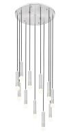 11 Light Chandelier by Z-Lite - Stari Collection, Brushed Nickel Finish - 1956P-11R-BN