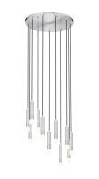 11 Light Chandelier by Z-Lite - Stari Collection, Brushed Nickel Finish - 1956P-11R-BN