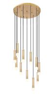 11 Light Chandelier by Z-Lite - Stari Collection, Modern Gold Finish - 1956P-11R-MGLD