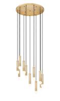 11 Light Chandelier by Z-Lite - Stari Collection, Modern Gold Finish - 1956P-11R-MGLD