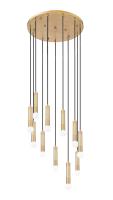 11 Light Chandelier by Z-Lite - Stari Collection, Modern Gold Finish - 1956P-11R-MGLD