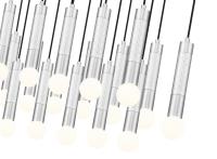 23 Light Linear Chandelier by Z-Lite - Stari Collection, Brushed Nickel Finish - 1956P-23L-BN