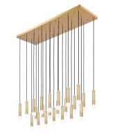 23 Light Linear Chandelier by Z-Lite - Stari Collection, Modern Gold Finish - 1956P-23L-MGLD