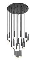 27 Light Chandelier by Z-Lite - Stari Collection, Matte Black Finish - 1956P-27R-MB