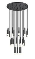 27 Light Chandelier by Z-Lite - Stari Collection, Matte Black Finish - 1956P-27R-MB