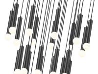27 Light Chandelier by Z-Lite - Stari Collection, Matte Black Finish - 1956P-27R-MB
