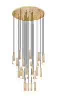 27 Light Chandelier by Z-Lite - Stari Collection, Modern Gold Finish - 1956P-27R-MGLD