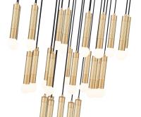 27 Light Chandelier by Z-Lite - Stari Collection, Modern Gold Finish - 1956P-27R-MGLD