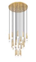 27 Light Chandelier by Z-Lite - Stari Collection, Modern Gold Finish - 1956P-27R-MGLD