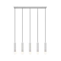 Five Light Linear Chandelier by Z-Lite - Stari Collection, Brushed Nickel Finish - 1956P-5L-BN