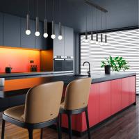 Five Light Linear Chandelier by Z-Lite - Stari Collection, Matte Black Finish - 1956P-5L-MB