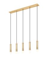 Five Light Linear Chandelier by Z-Lite - Stari Collection, Modern Gold Finish - 1956P-5L-MGLD