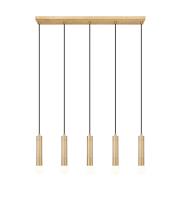 Five Light Linear Chandelier by Z-Lite - Stari Collection, Modern Gold Finish - 1956P-5L-MGLD