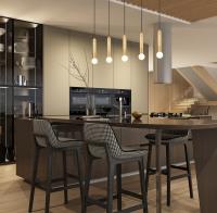 Five Light Linear Chandelier by Z-Lite - Stari Collection, Modern Gold Finish - 1956P-5L-MGLD