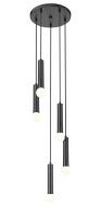 Five Light Chandelier by Z-Lite - Stari Collection, Matte Black Finish - 1956P-5R-MB