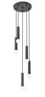 Five Light Chandelier by Z-Lite - Stari Collection, Matte Black Finish - 1956P-5R-MB