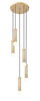 Five Light Chandelier by Z-Lite - Stari Collection, Modern Gold Finish - 1956P-5R-MGLD