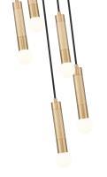 Five Light Chandelier by Z-Lite - Stari Collection, Modern Gold Finish - 1956P-5R-MGLD