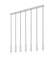 Seven Light Linear Chandelier by Z-Lite - Stari Collection, Brushed Nickel Finish - 1956P-7L-BN