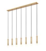 Seven Light Linear Chandelier by Z-Lite - Stari Collection, Modern Gold Finish - 1956P-7L-MGLD