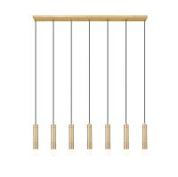 Seven Light Linear Chandelier by Z-Lite - Stari Collection, Modern Gold Finish - 1956P-7L-MGLD