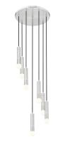 Seven Light Chandelier by Z-Lite - Stari Collection, Brushed Nickel Finish - 1956P-7R-BN