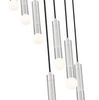 Seven Light Chandelier by Z-Lite - Stari Collection, Brushed Nickel Finish - 1956P-7R-BN
