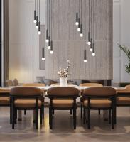 Seven Light Chandelier by Z-Lite - Stari Collection, Matte Black Finish - 1956P-7R-MB