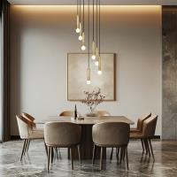 Seven Light Chandelier by Z-Lite - Stari Collection, Modern Gold Finish - 1956P-7R-MGLD