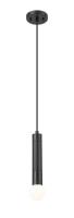 One Light Pendant by Z-Lite - Stari Collection, Matte Black Finish - 1956P-MB