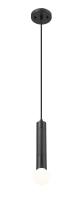 One Light Pendant by Z-Lite - Stari Collection, Matte Black Finish - 1956P-MB