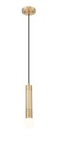 One Light Pendant by Z-Lite - Stari Collection, Modern Gold Finish - 1956P-MGLD