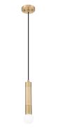 One Light Pendant by Z-Lite - Stari Collection, Modern Gold Finish - 1956P-MGLD