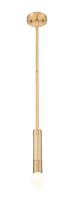 One Light Pendant by Z-Lite - Stari Collection, Modern Gold Finish - 1956P-ROD-MGLD
