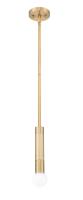 One Light Pendant by Z-Lite - Stari Collection, Modern Gold Finish - 1956P-ROD-MGLD