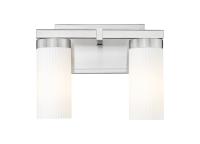 Two Light Vanity by Z-Lite - Danica Collection, Brushed Nickel Finish - 3044-2V-BN