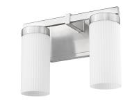 Two Light Vanity by Z-Lite - Danica Collection, Brushed Nickel Finish - 3044-2V-BN