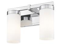 Two Light Vanity by Z-Lite - Danica Collection, Chrome Finish - 3044-2V-CH