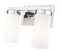 Two Light Vanity by Z-Lite - Danica Collection, Chrome Finish - 3044-2V-CH