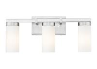 Three Light Vanity by Z-Lite - Danica Collection, Brushed Nickel Finish - 3044-3V-BN