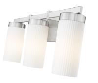 Three Light Vanity by Z-Lite - Danica Collection, Brushed Nickel Finish - 3044-3V-BN