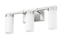 Three Light Vanity by Z-Lite - Danica Collection, Brushed Nickel Finish - 3044-3V-BN