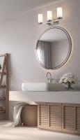 Three Light Vanity by Z-Lite - Danica Collection, Brushed Nickel Finish - 3044-3V-BN