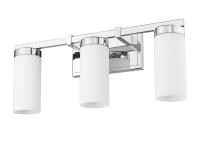 Three Light Vanity by Z-Lite - Danica Collection, Chrome Finish - 3044-3V-CH