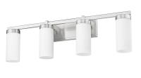 Four Light Vanity by Z-Lite - Danica Collection, Brushed Nickel Finish - 3044-4V-BN