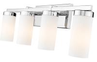 Four Light Vanity by Z-Lite - Danica Collection, Chrome Finish - 3044-4V-CH