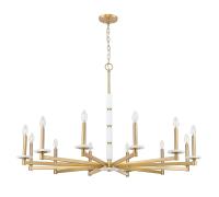 12 Light Chandelier by Z-Lite - Kaden Collection, Modern Gold Finish - 3045-12MGLD