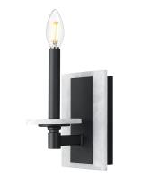 One Light Wall Sconce by Z-Lite - Kaden Collection, Matte Black Finish - 3045-1S-MB
