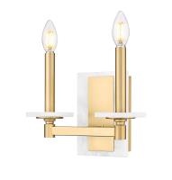 Two Light Wall Sconce by Z-Lite - Kaden Collection, Modern Gold Finish - 3045-2S-MGLD