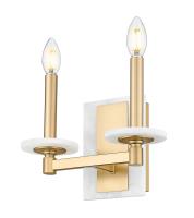 Two Light Wall Sconce by Z-Lite - Kaden Collection, Modern Gold Finish - 3045-2S-MGLD